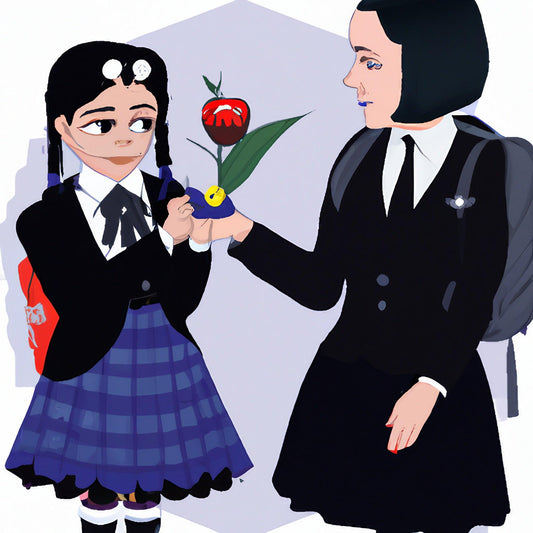 Wednesday Addams Getting Fruit Instead of Flowers at Nevermore Academy