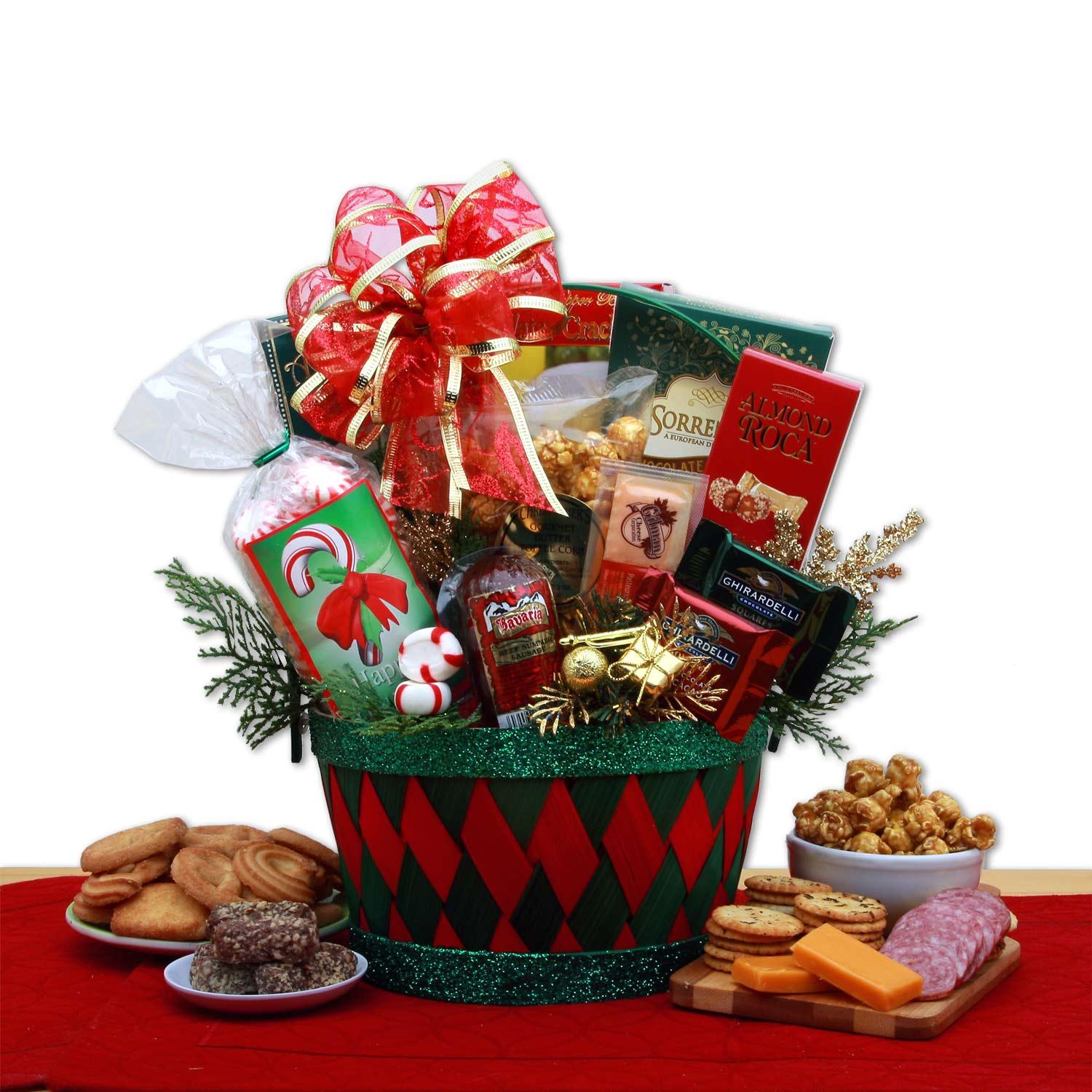 Christmas gift baskets, Christmas basket, holiday baskets, holiday gift baskets