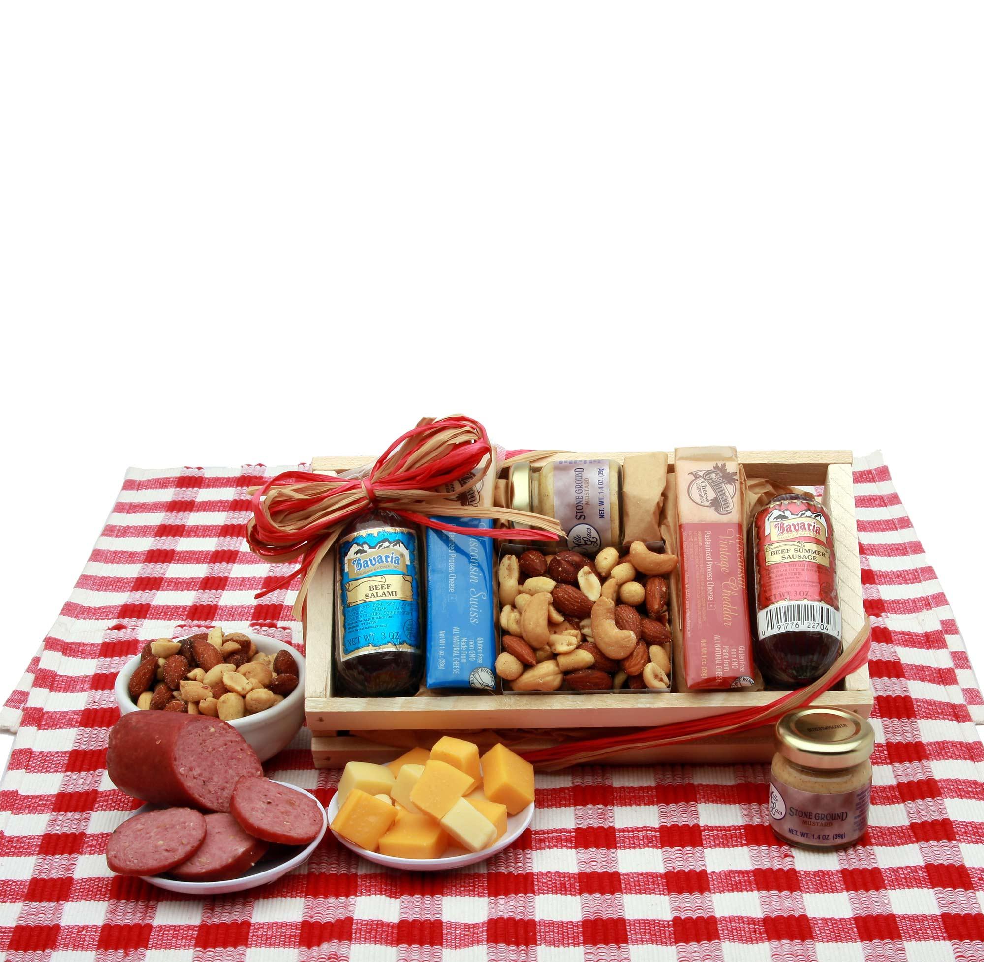 meat and cheese gift