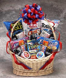 snack basket, junk food basket, snack gift basket, food basket, snack gift