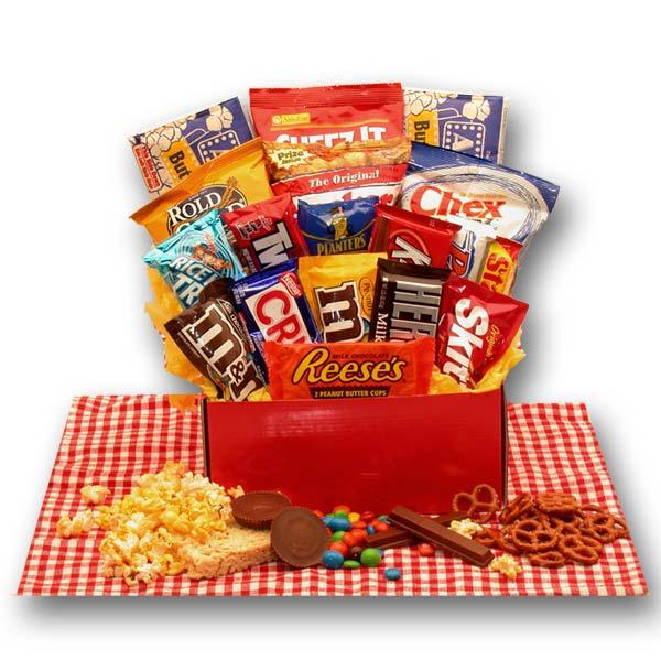 care package, get well gift, snack gift basket