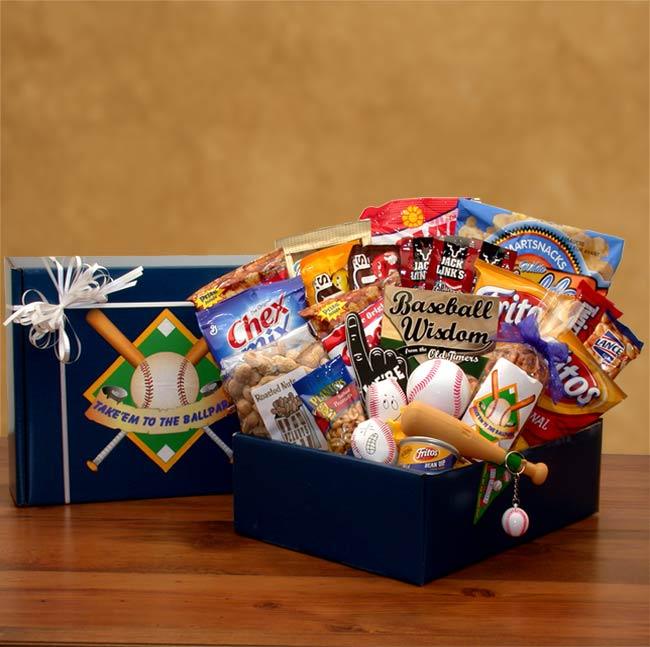 baseball gift idea, baseball gift, baseball gift basket, baseball gift for man
