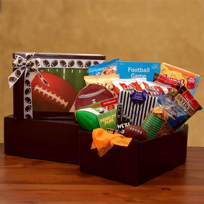 football gift, football gift basket, gift for man, football gift for man