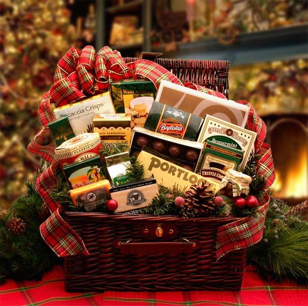 Christmas gift baskets, Christmas basket, holiday baskets, holiday gift baskets