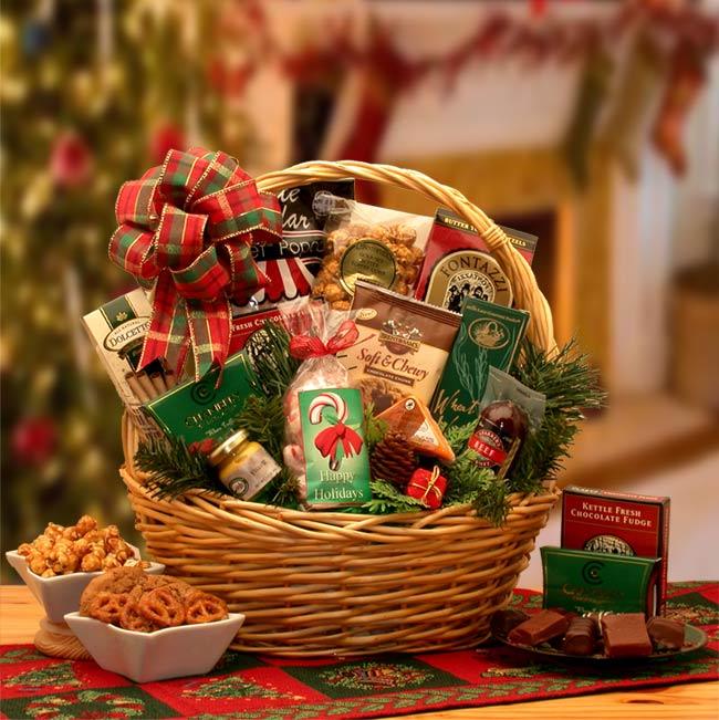 Christmas gift baskets, Christmas basket, holiday baskets, holiday gift baskets