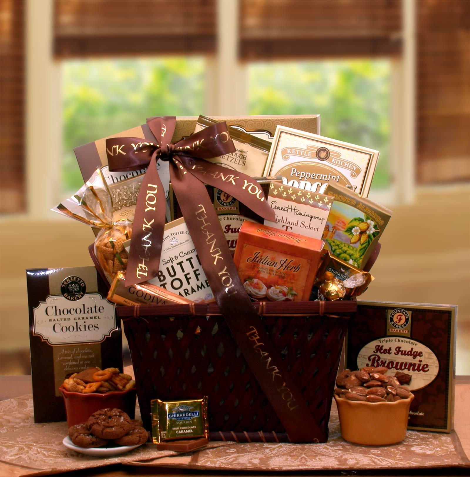 thank you gift, thank you gift basket, corporate gift basket, corporate thank you gift, thank you basket